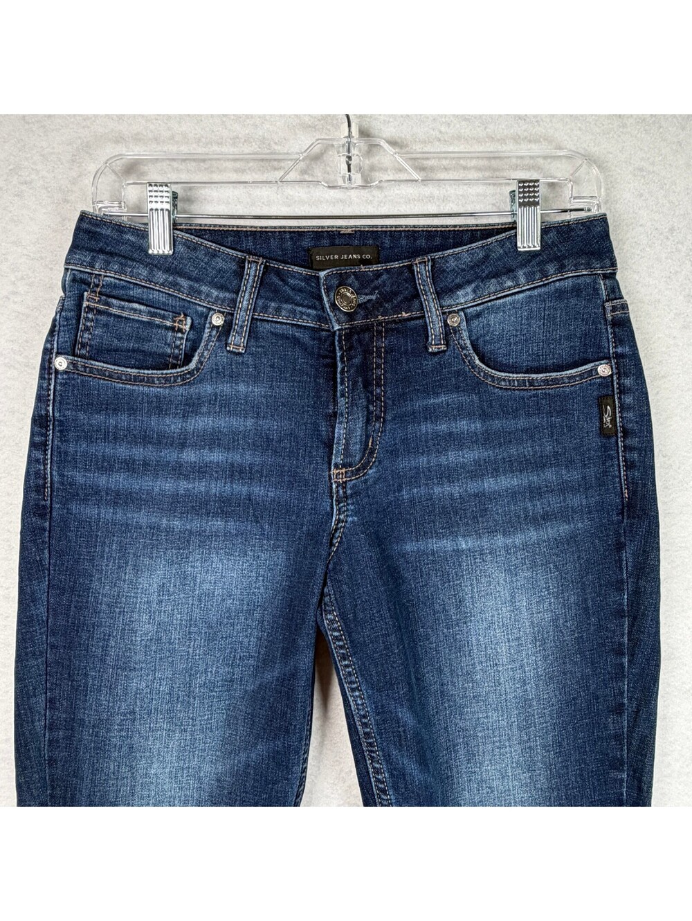 Silver Jeans Co. Suki Slim Boot Dark Blue Denim Jeans W29 L31 - Picture 8 of 10